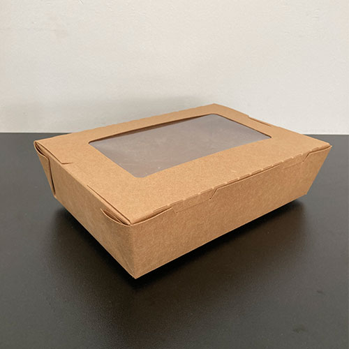 Natural Kraft  Lunch Box With 1 Window