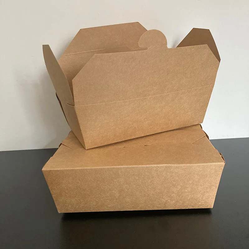 NO.1 (800ml) Natural Kraft Lunch Box