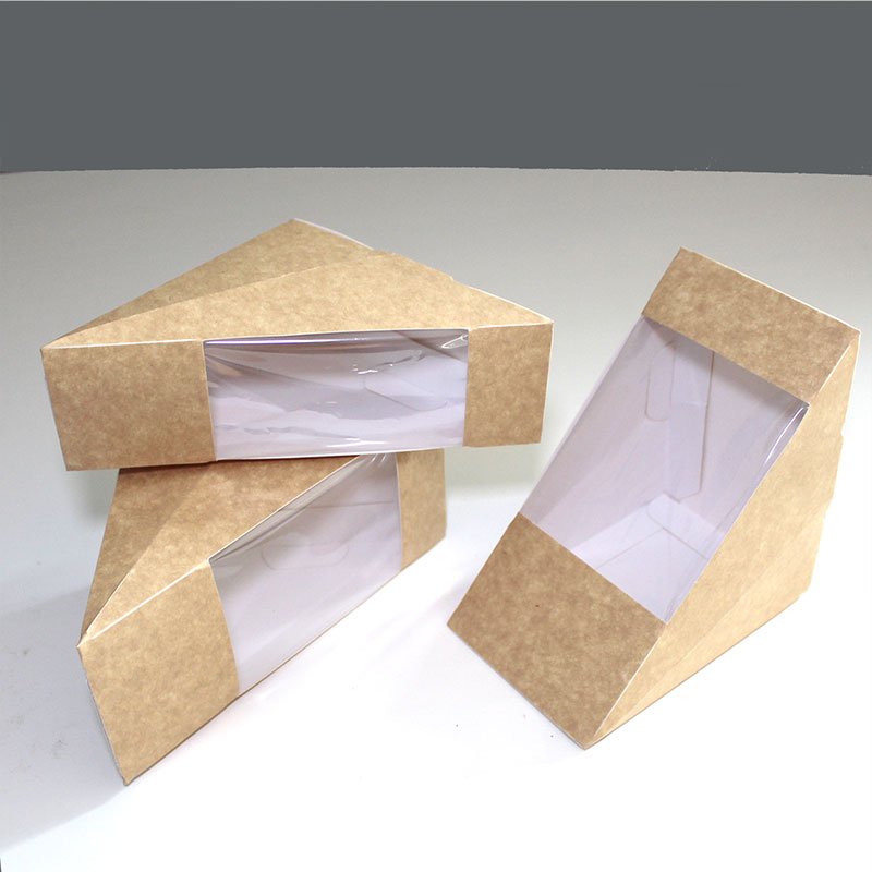 Triangle Sandwich Box with  window