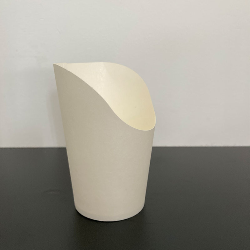 12oz white  fries scoop cup