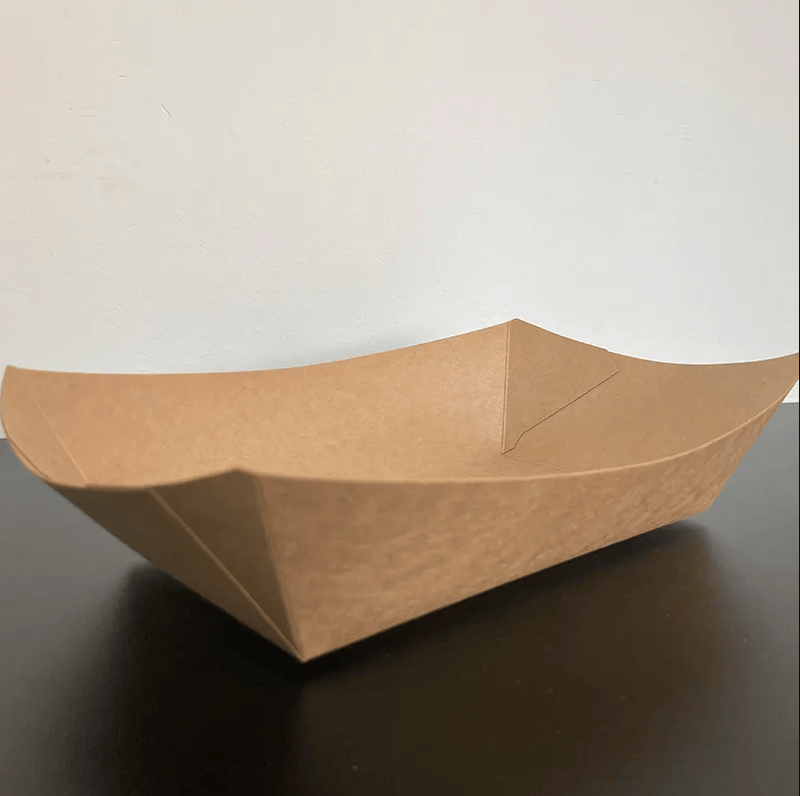 Natural Kraft Boat Tray 3#