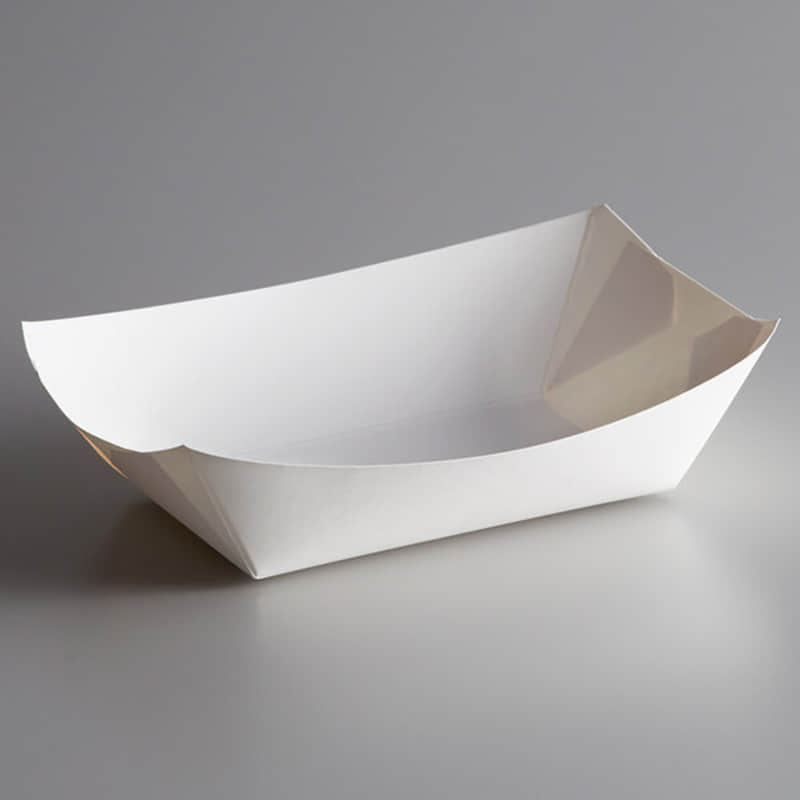 Food Grade White Paper Tray 2#