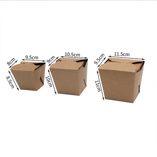32OZ  Square Kraft Noodle  Box
