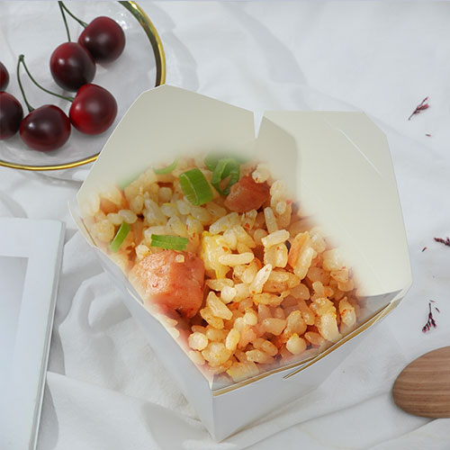 32OZ  Square White Noodle Box