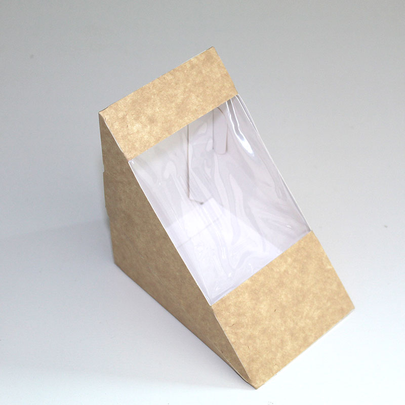 Triangle Sandwich Box with  window