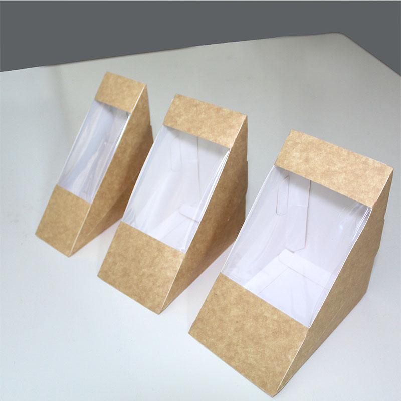 Triangle Sandwich Box with  window